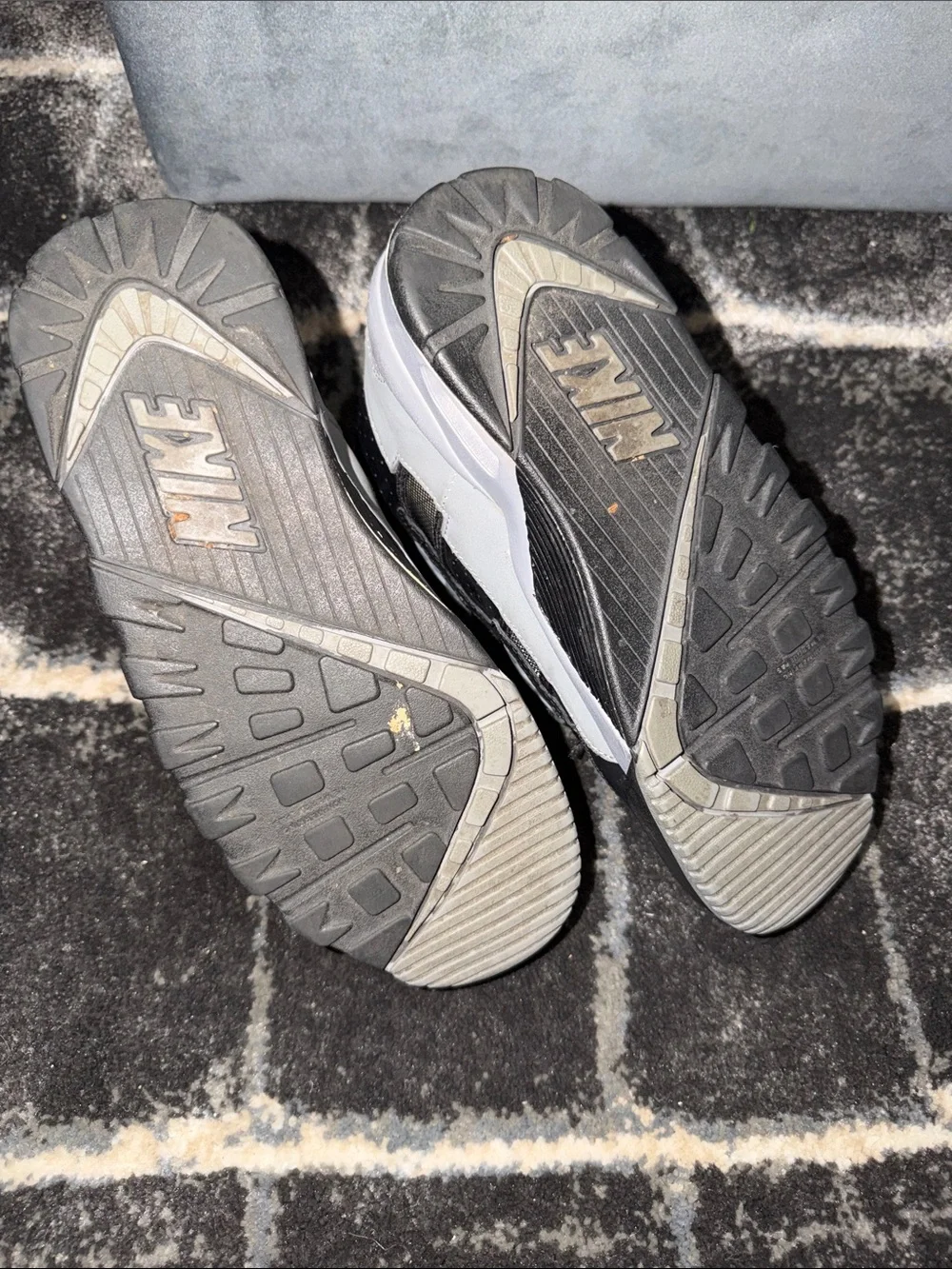 Nike Kids Black and Gray High-Top Sneakers